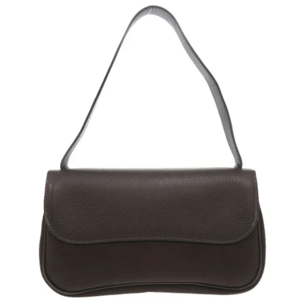 Hermès Vintage Pre-owned Fabric handbags Brown Dames