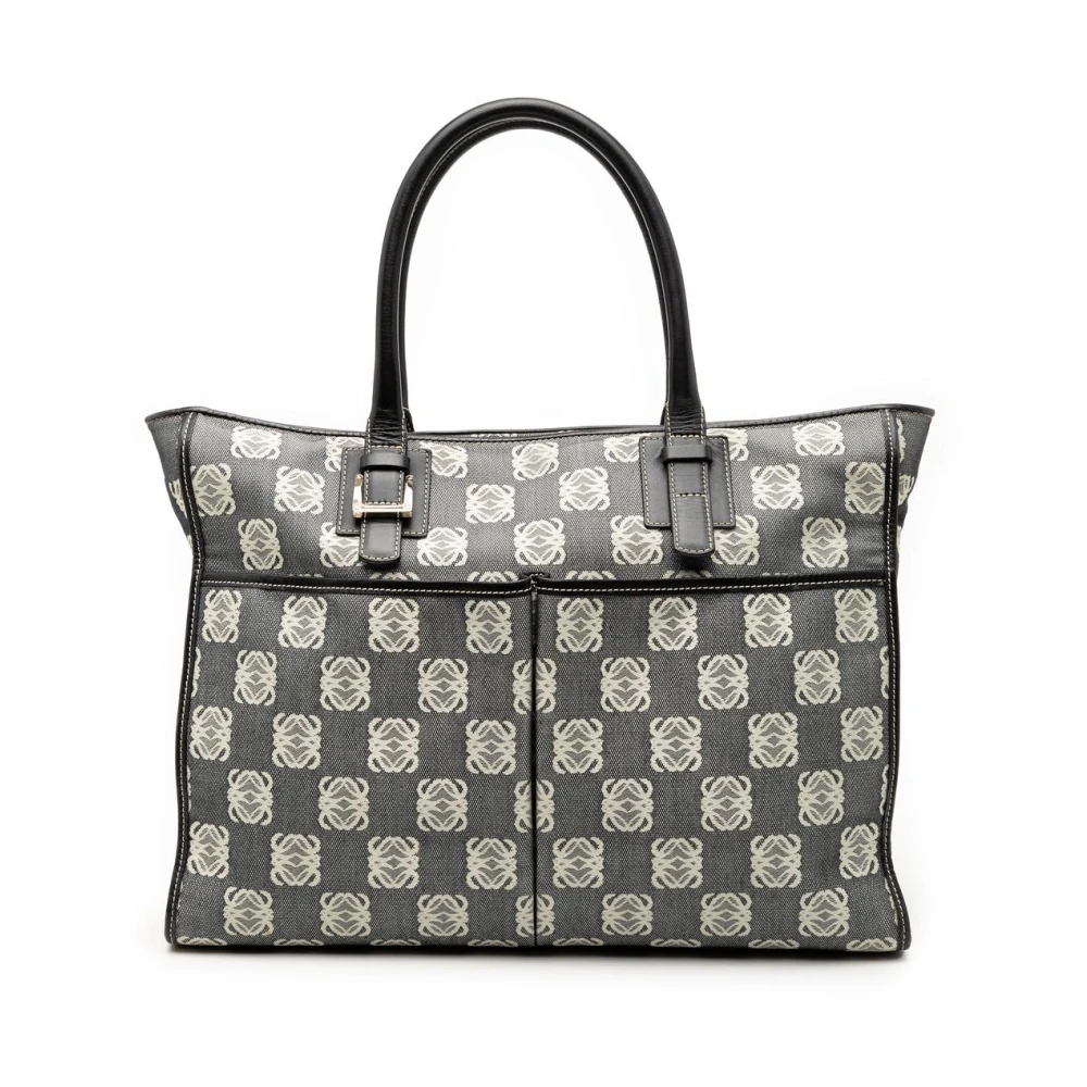 Loewe Pre-Owned Women's Gray Pre-Owned Printed Tote Bag
