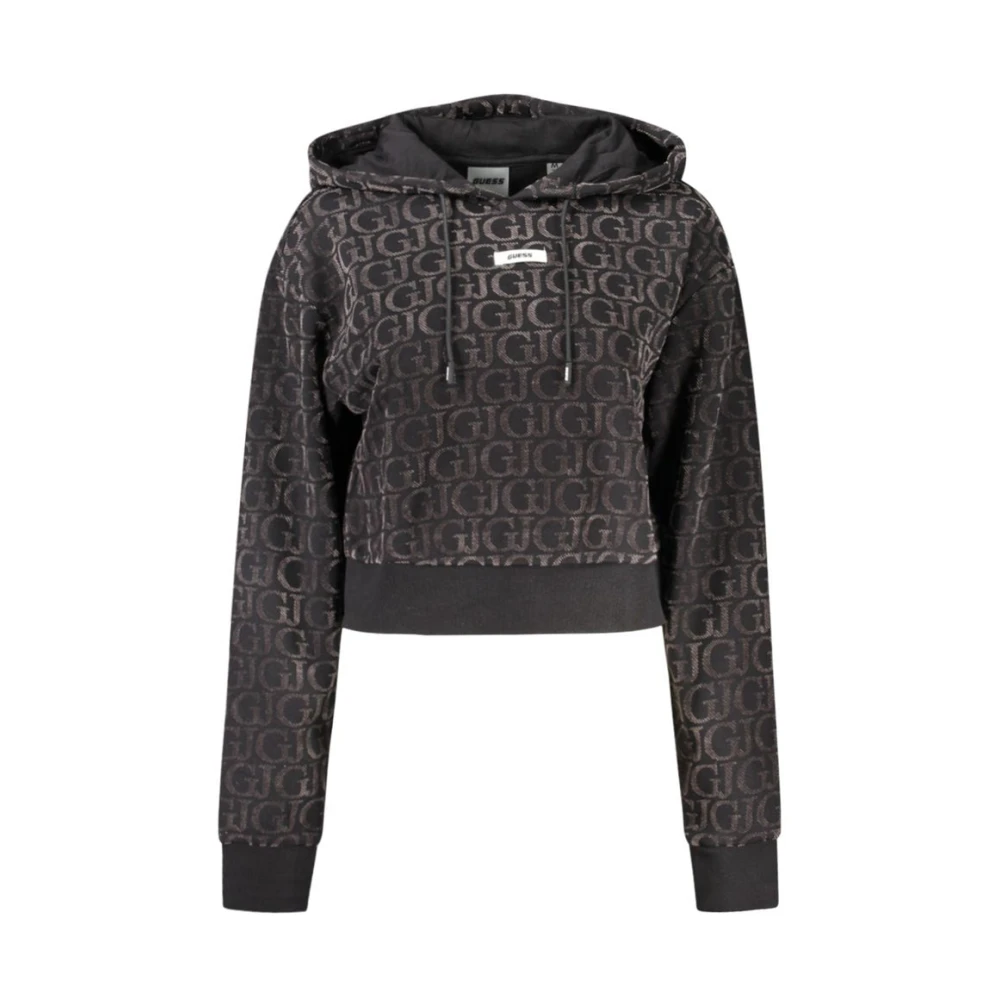 Guess Zwarte Katoenen Trui Black Dames