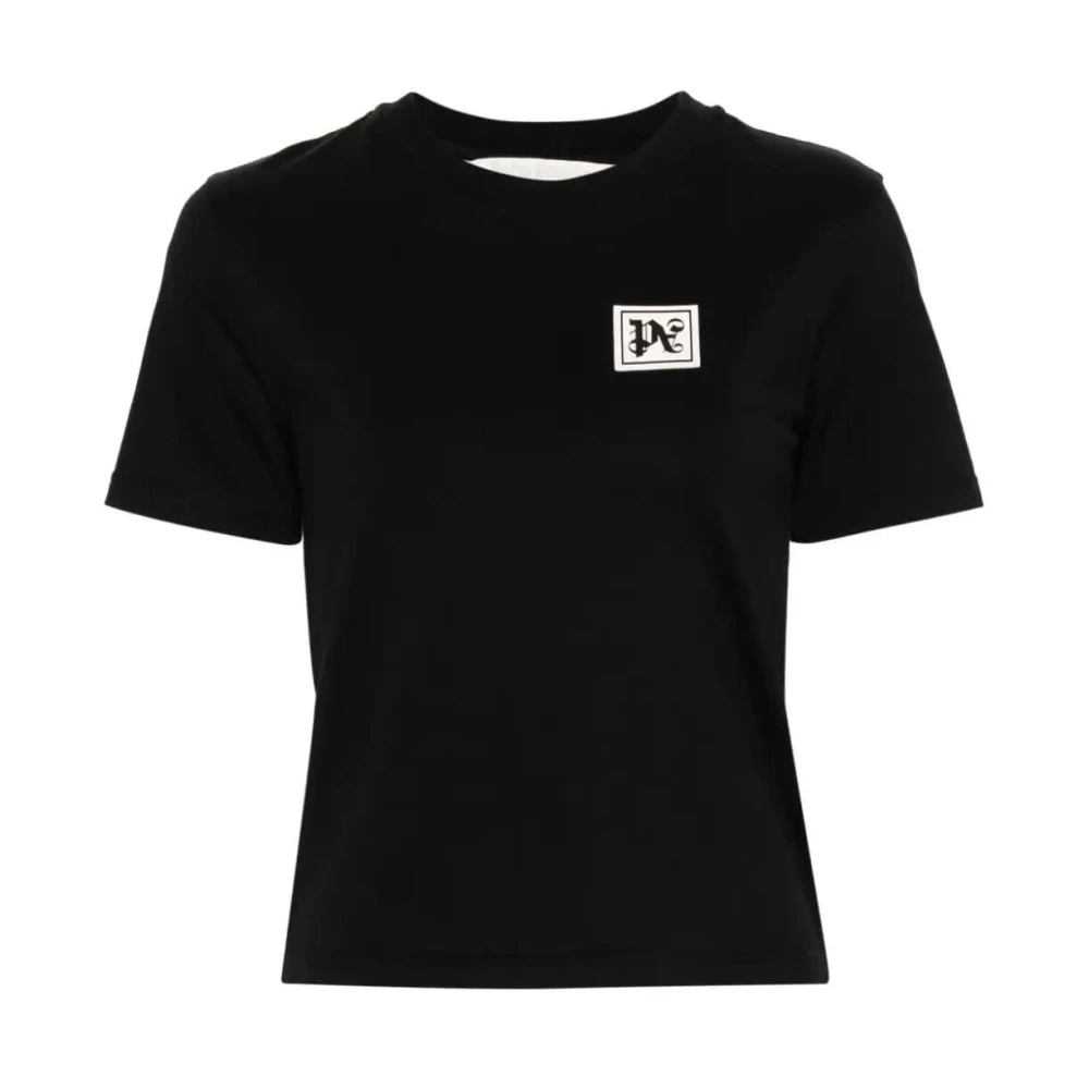 Palm Angels - Camiseta Black White Ski Club - Tops - Mujer - Negro - Xs