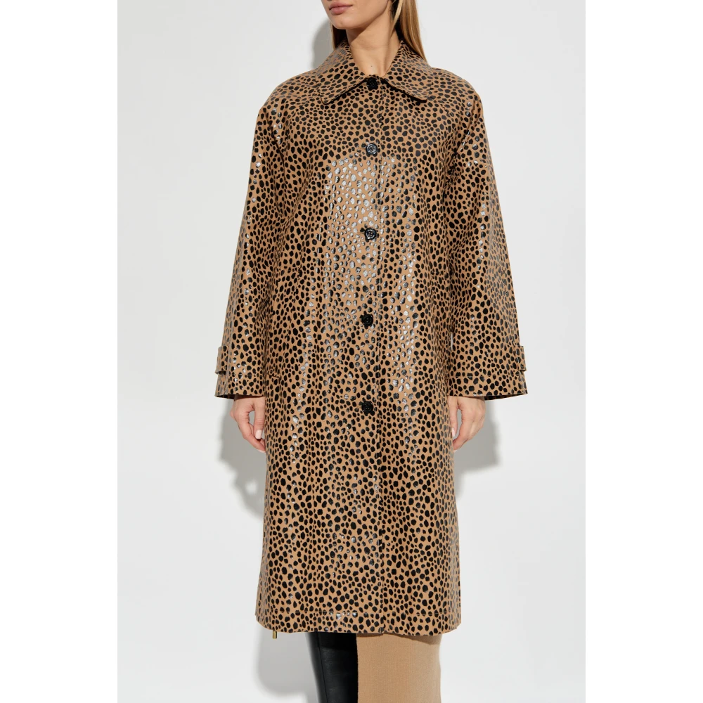 Michael Kors Animal Print Jas Beige Dames