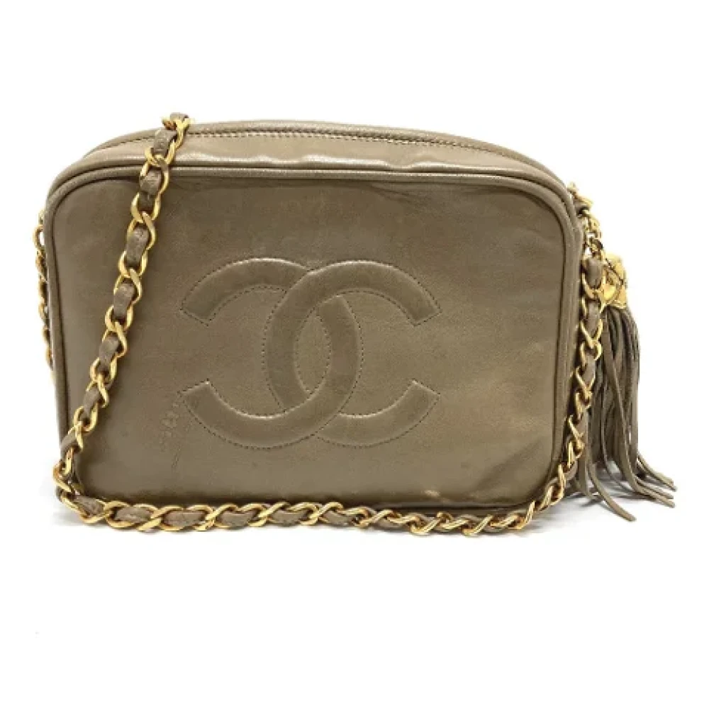 Chanel Vintage Pre-owned Leather chanel-bags Yellow Dames