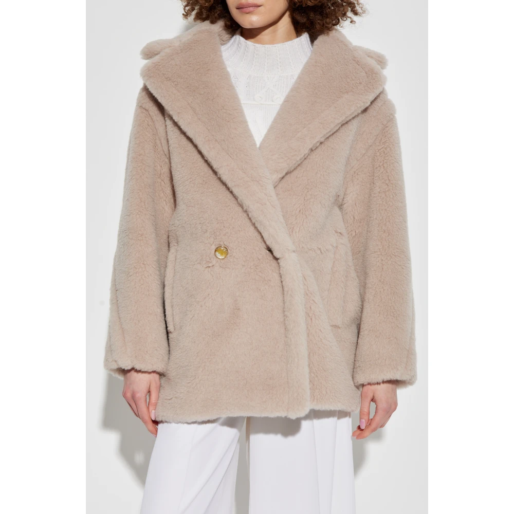 Max Mara Bontjas Cuba Beige Dames
