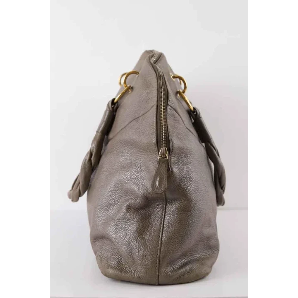 Saint Laurent Vintage Pre-owned Leather handbags Brown Dames