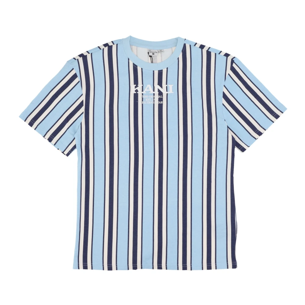 Karl Kani Retro Gestreept T-shirt Lichtblauw Multicolor Heren