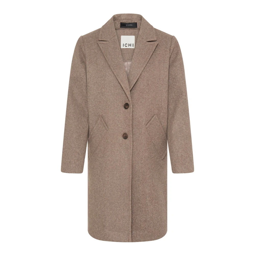 Ichi Donna Marron Cappotto Da Ihjannet Ja10 - Immagine 2