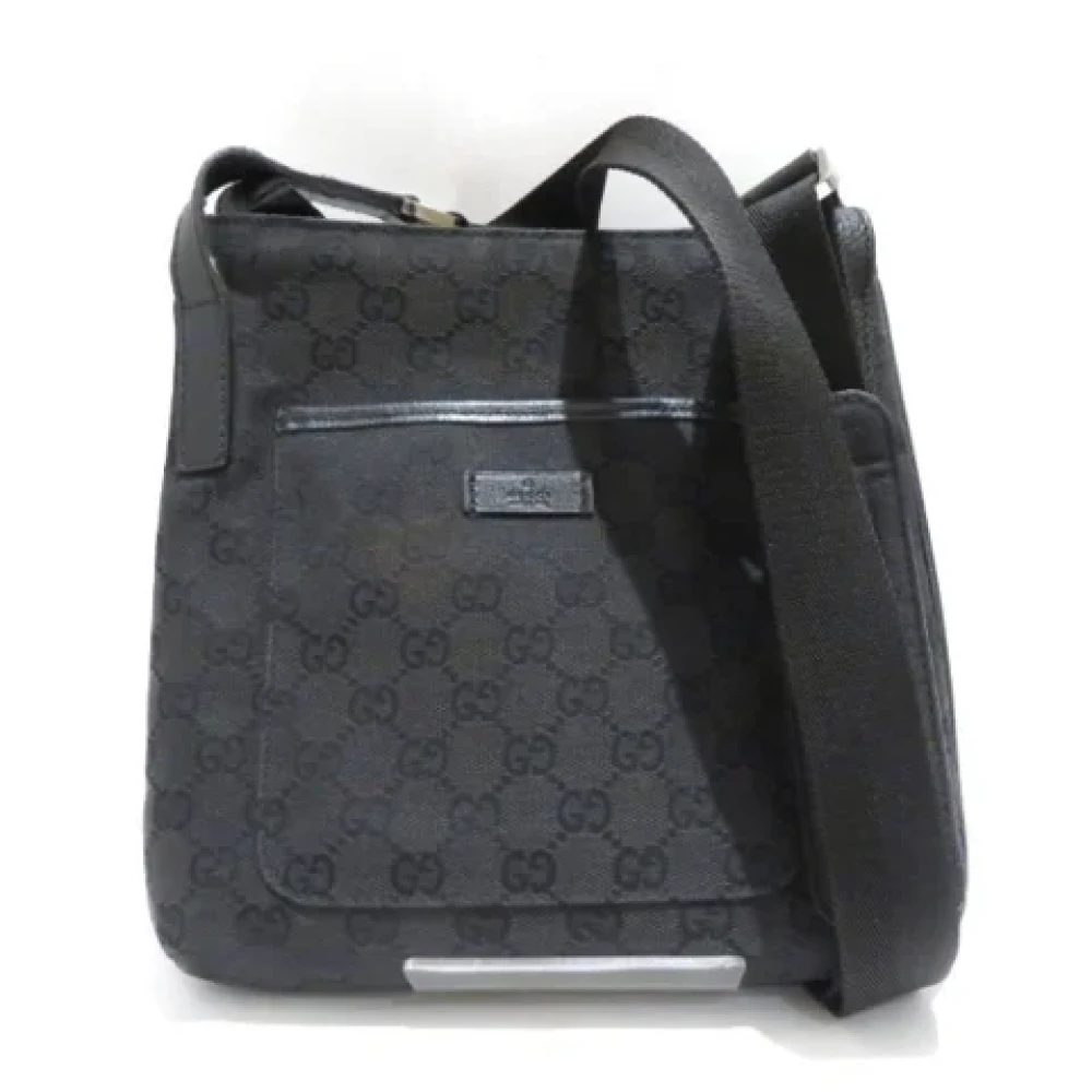 Gucci Vintage Pre-owned Canvas gucci-bags Black Dames