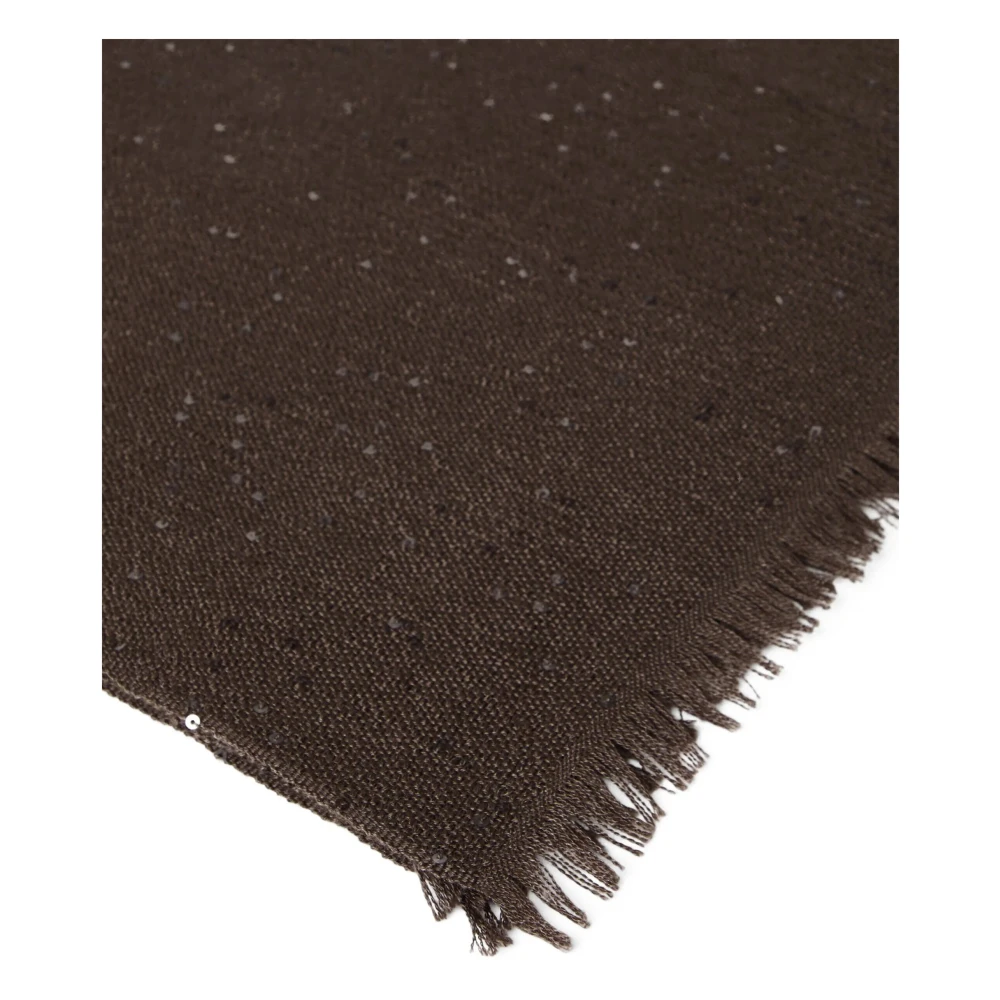 BRUNELLO CUCINELLI Modieuze Scarf C8705 voor alle gelegenheden Brown Dames