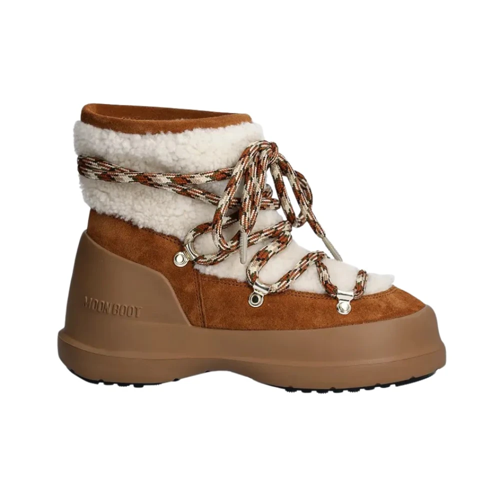 Moon Boot Ma03 Stivale Mezzaluna Sherling Whisky/Off White - Immagine 3