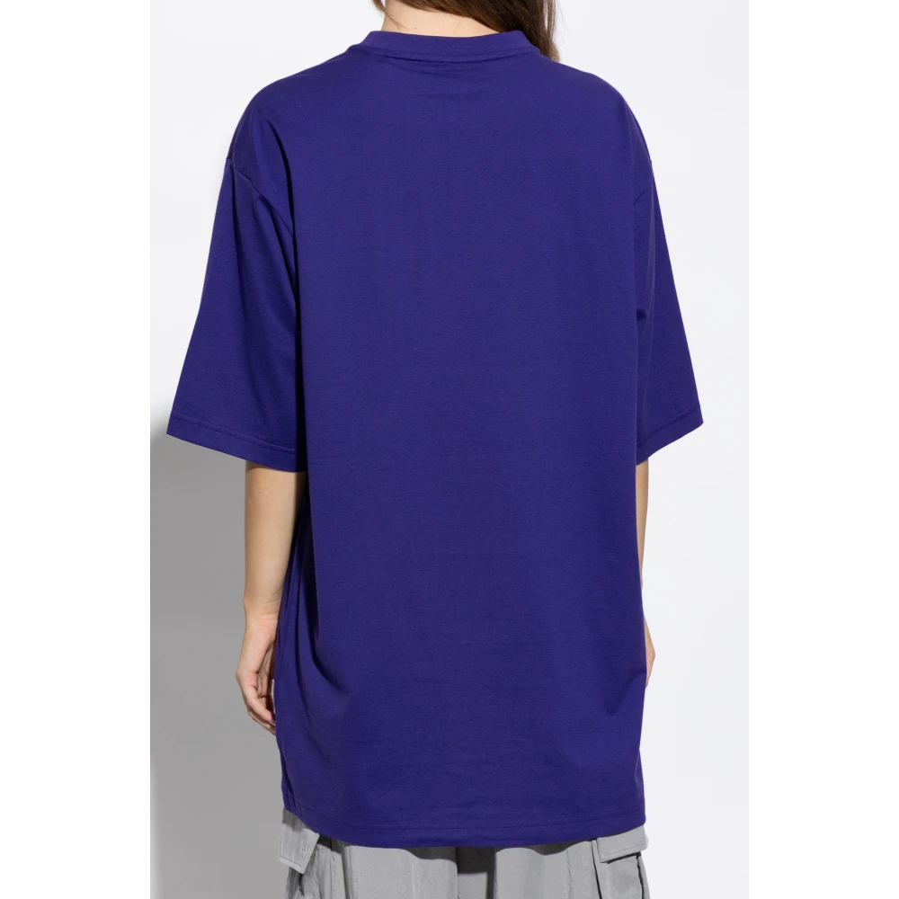 Y-3 T-shirt met logo Purple Unisex