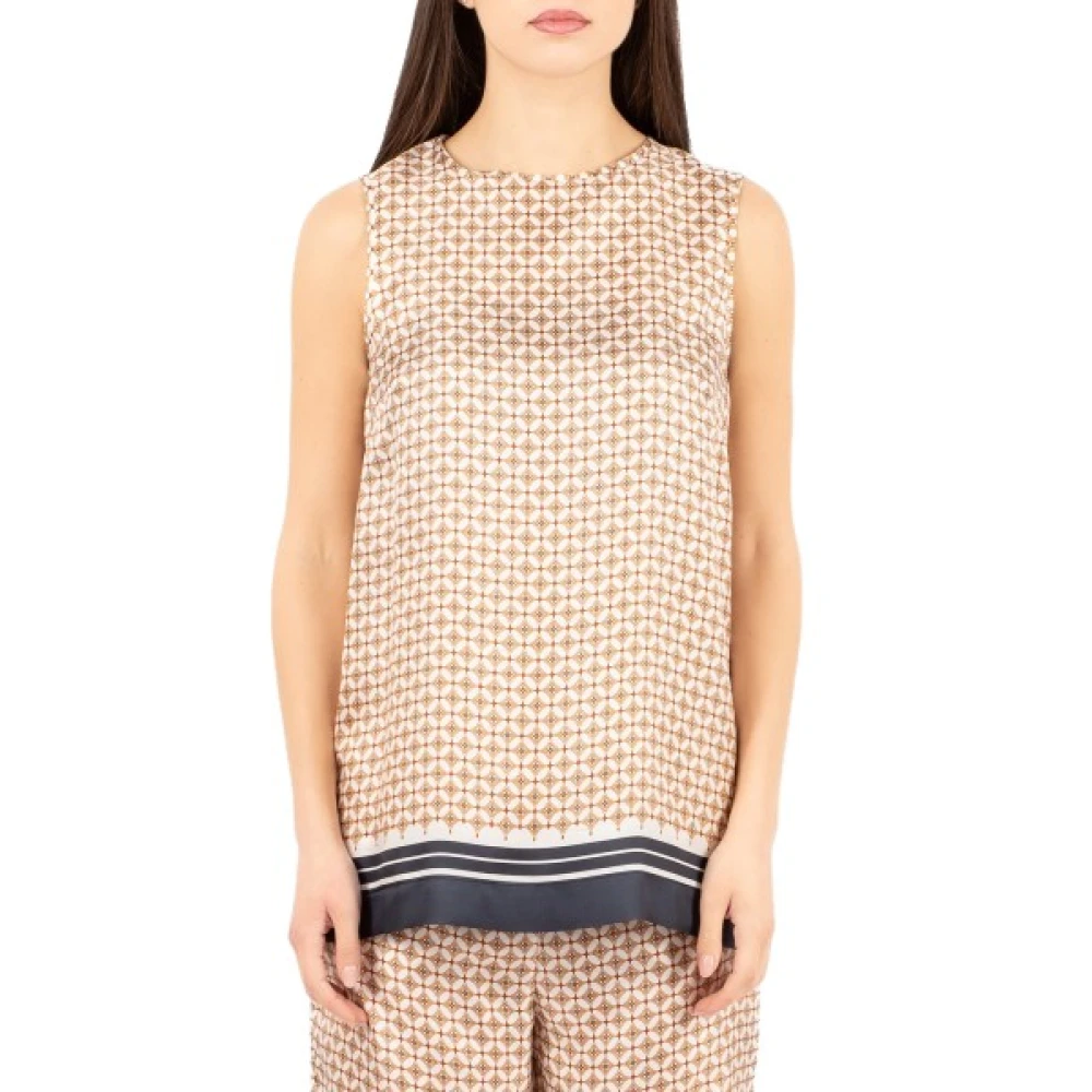 Max Mara Studio Women's Multicolor Canotta - Sleeveless Tops - S - Tops