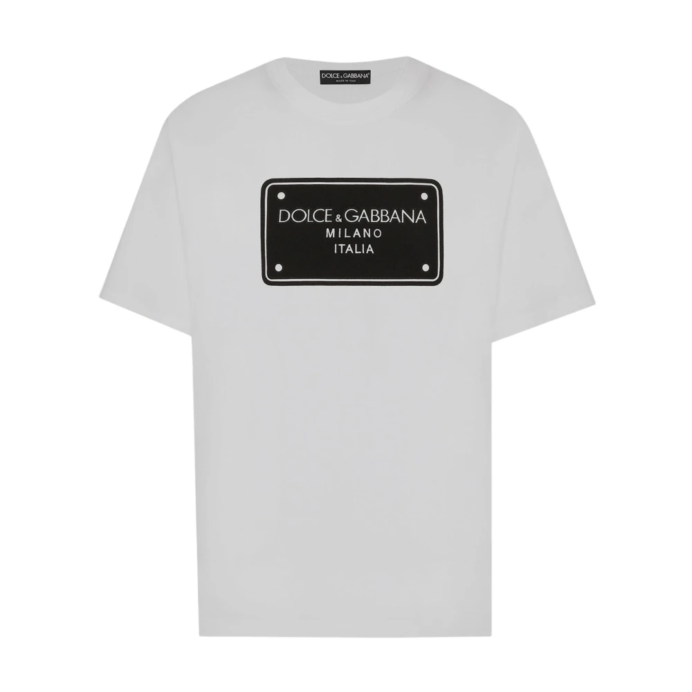 Dolce & Gabbana Katoenen Logo T-shirt White Heren