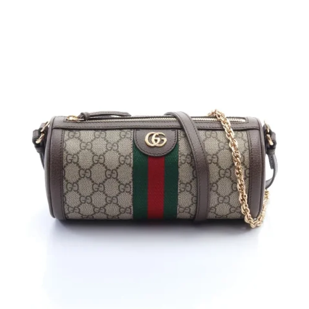 Gucci Vintage Pre-owned Canvas crossbody-bags Beige Dames