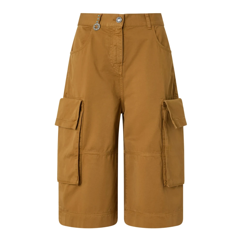 Pinko Women's Brown Albareto Bermuda - Bermudas - M - Shorts
