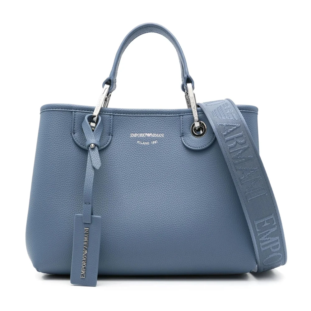 Emporio Armani Stijlvolle tas met magnetische sluiting en afneembare band Blue Dames