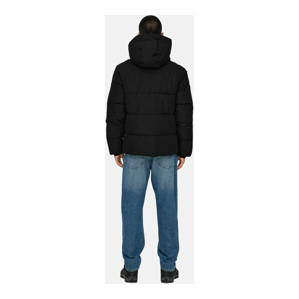 Only & Sons Casual Denim Jack voor Mannen Black Heren