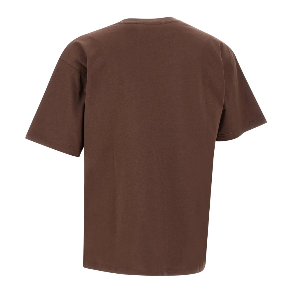 Diesel Bruine T-shirts en Polos Brown Heren