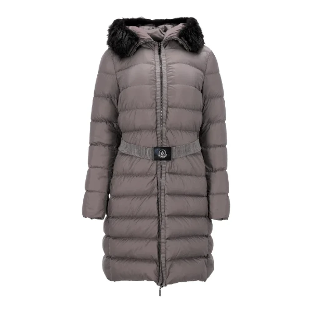 Moncler Pre-owned Canvas outerwear Gray Dames