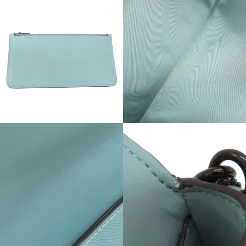 Coach Pre-owned Leather shoulder-bags Blue Dames