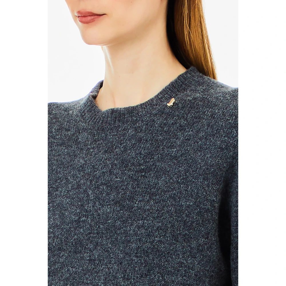 Liu Jo Gesloten Gebreide Trui Gray Dames