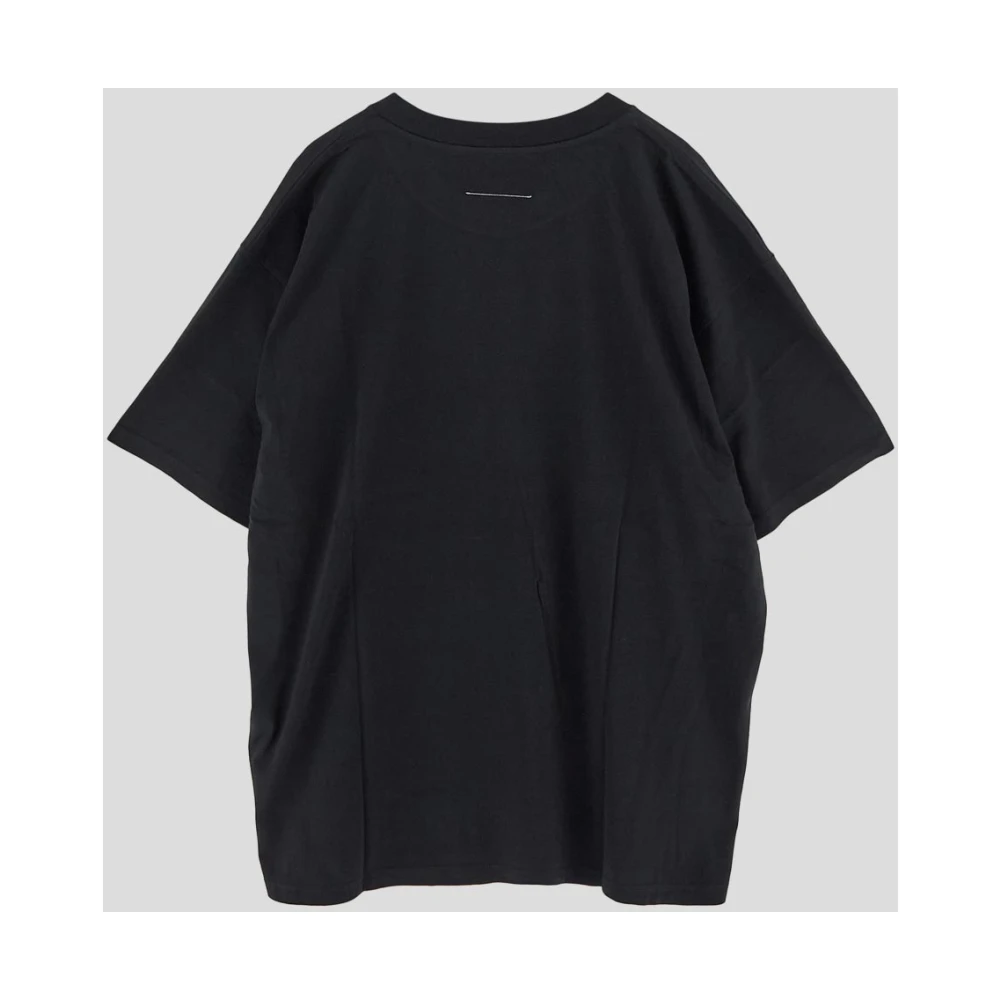 MM6 Maison Margiela Katoenen Logo T-Shirt Black Heren