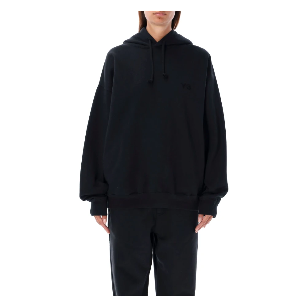 Y-3 Zwart Logo Hoodie Gebreide kleding Black Dames