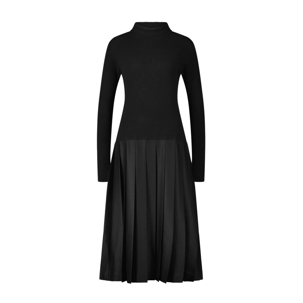 Fabiana Filippi Wollen Mix Coltrui Jurk Black Dames