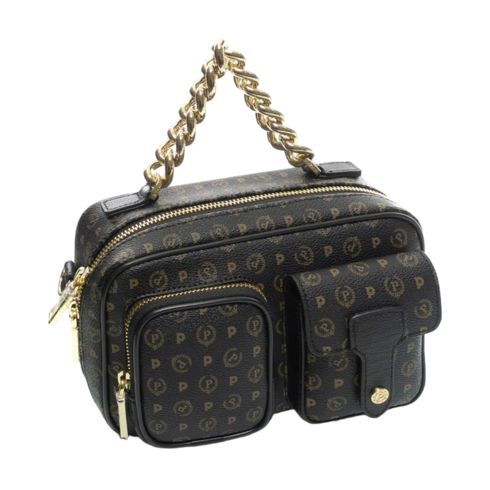 Pollini Heritage Schoudertas voor Vrouwen Black Dames