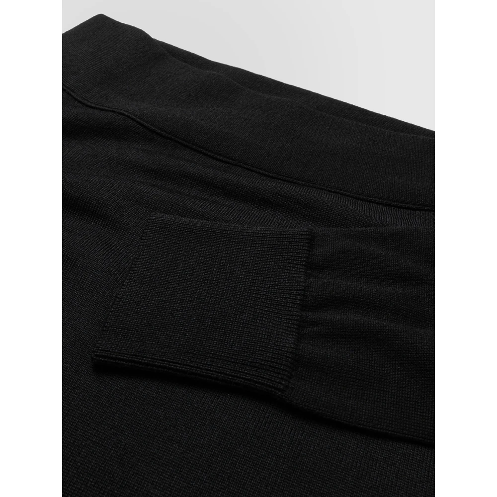 Alpha Studio Asymmetrische Boothals Lange Mouw Top Black Dames