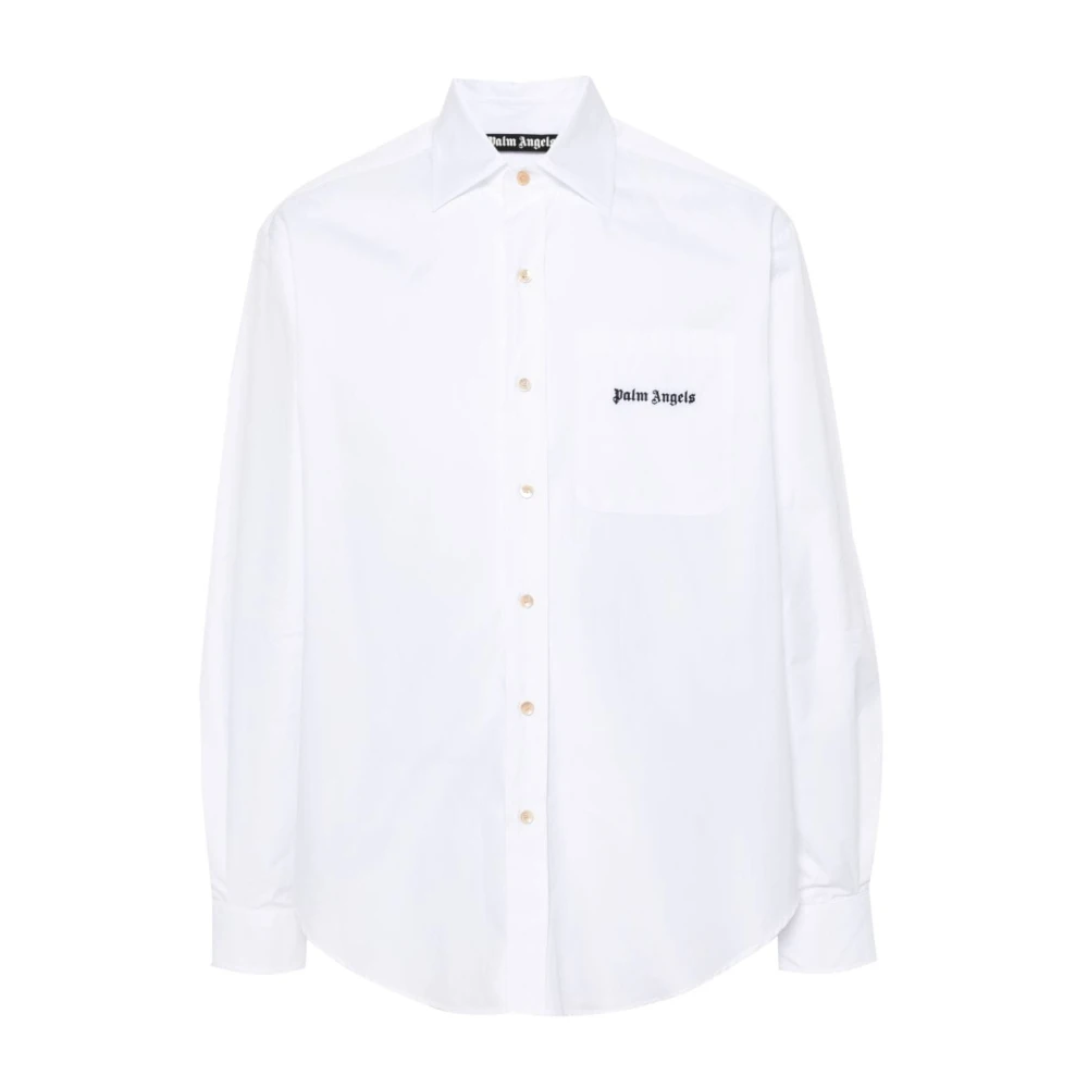 Palm Angels Formal Shirts White Heren