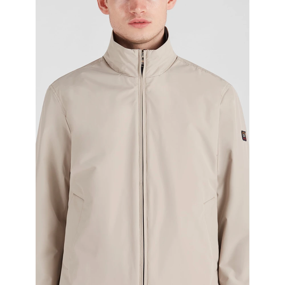 PAUL & SHARK Jas van technische stof met meerdere zakken Beige Heren
