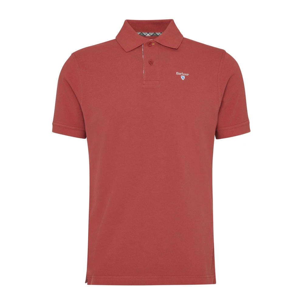 Barbour Men's Red Tartan Pique Polo Shirt - Polo Shirts - 2XL - Tops