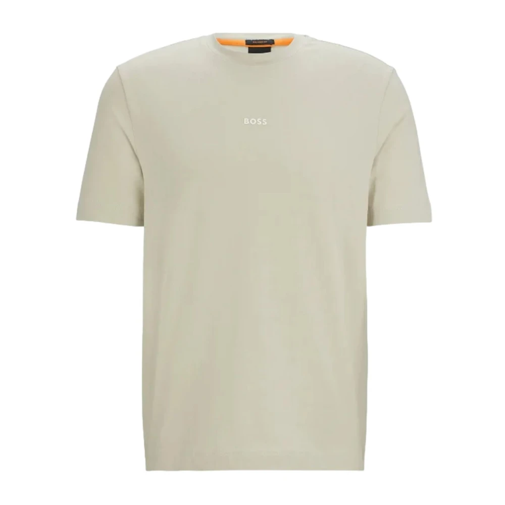 Hugo Boss Korte Mouw T-shirt Beige Heren