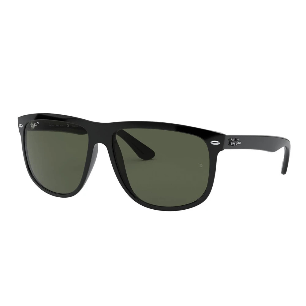 Ray-Ban Boyfriend RB 4147 - Rectangle Square Sunglasses - Black - Polarized - Image 6