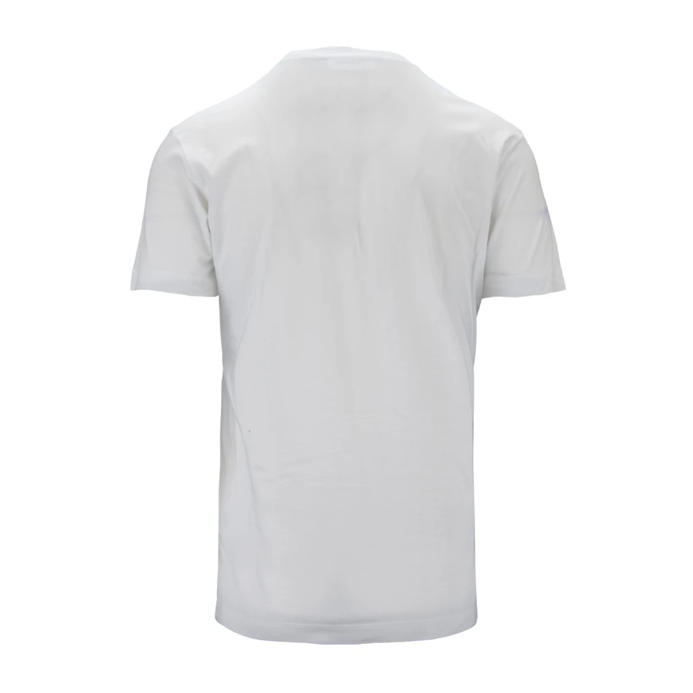 Dsquared2 Heren Icon Print Katoenen T-Shirt White Heren