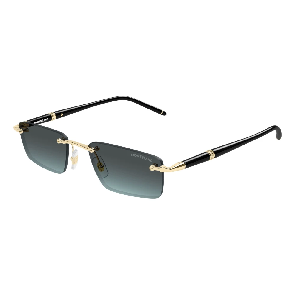 Montblanc Men's Yellow Sunglasses, 54 Mm, Rectangular Sunglasses