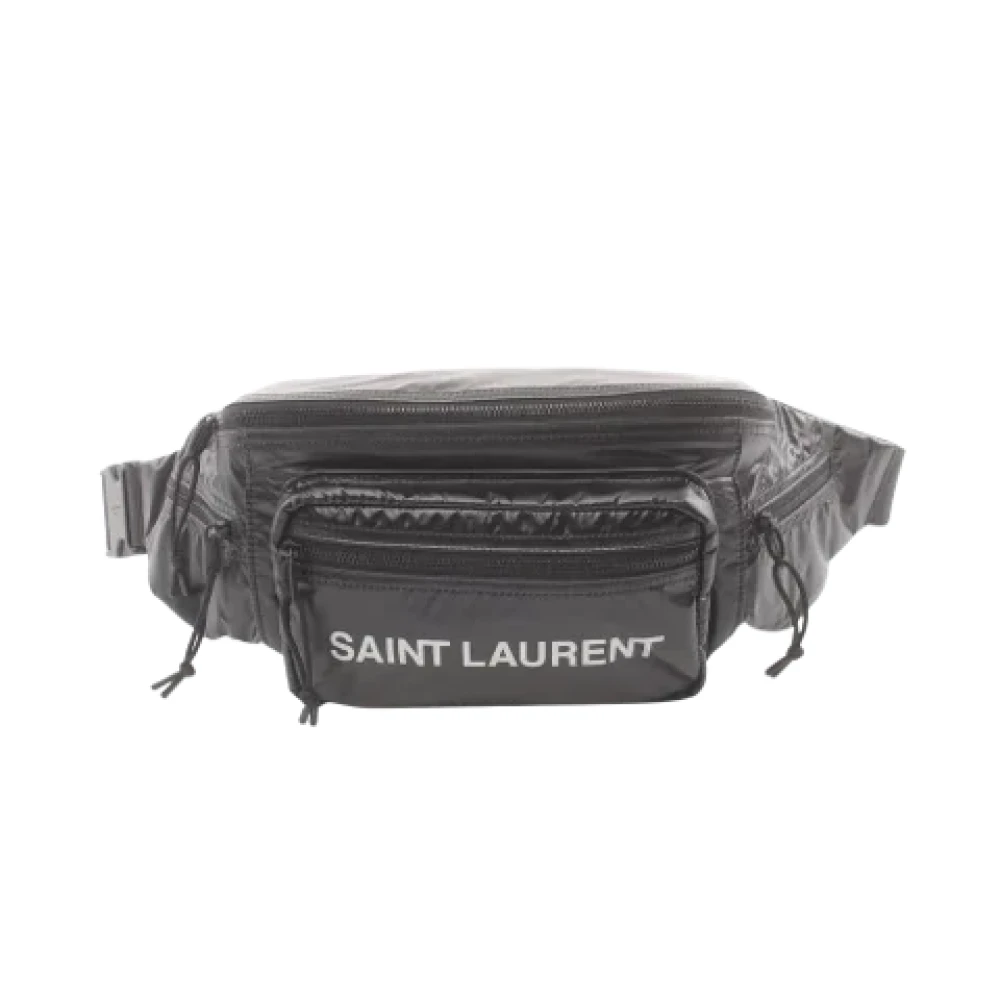 Yves Saint Laurent Vintage Pre-owned Nylon crossbody-bags Black Dames