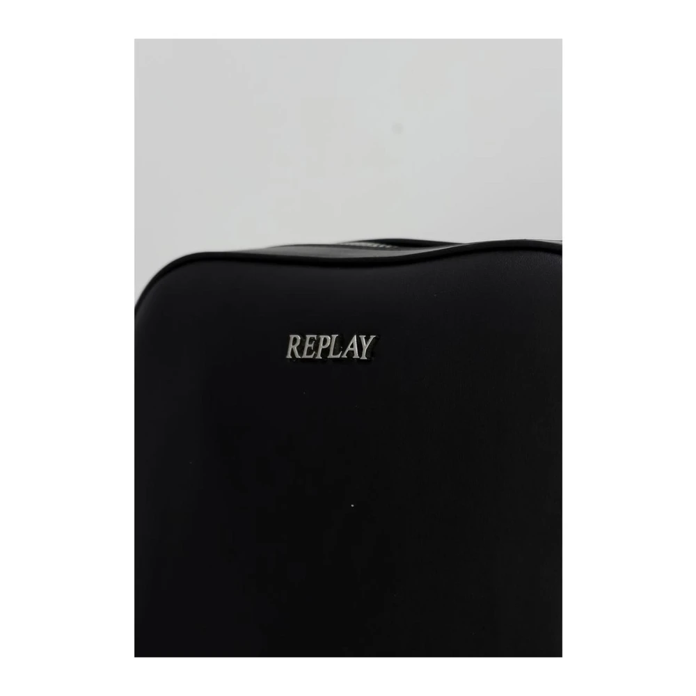 Replay Compacte Polyurethaan Dames Tas Collectie Black Dames