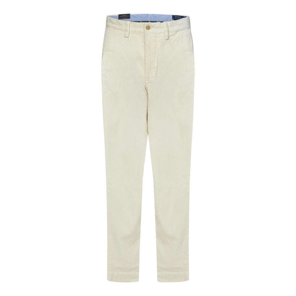 Polo Ralph Lauren Stretch straight fit corduroy broek met riemlussen model 'BEDFORD'