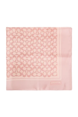 Texturerat signatur C-tryckt sidenscarf