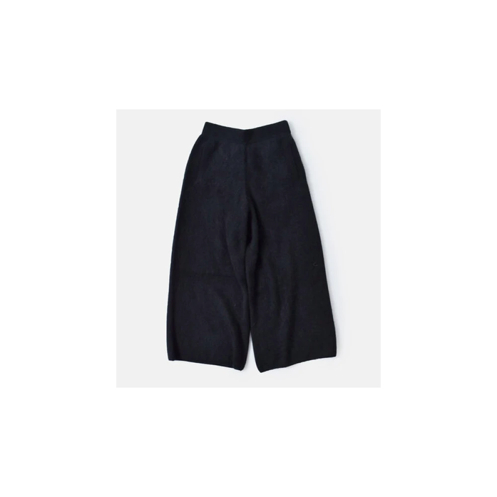 C.T.plage Racoon Cashmere Wijde Broek Black Dames
