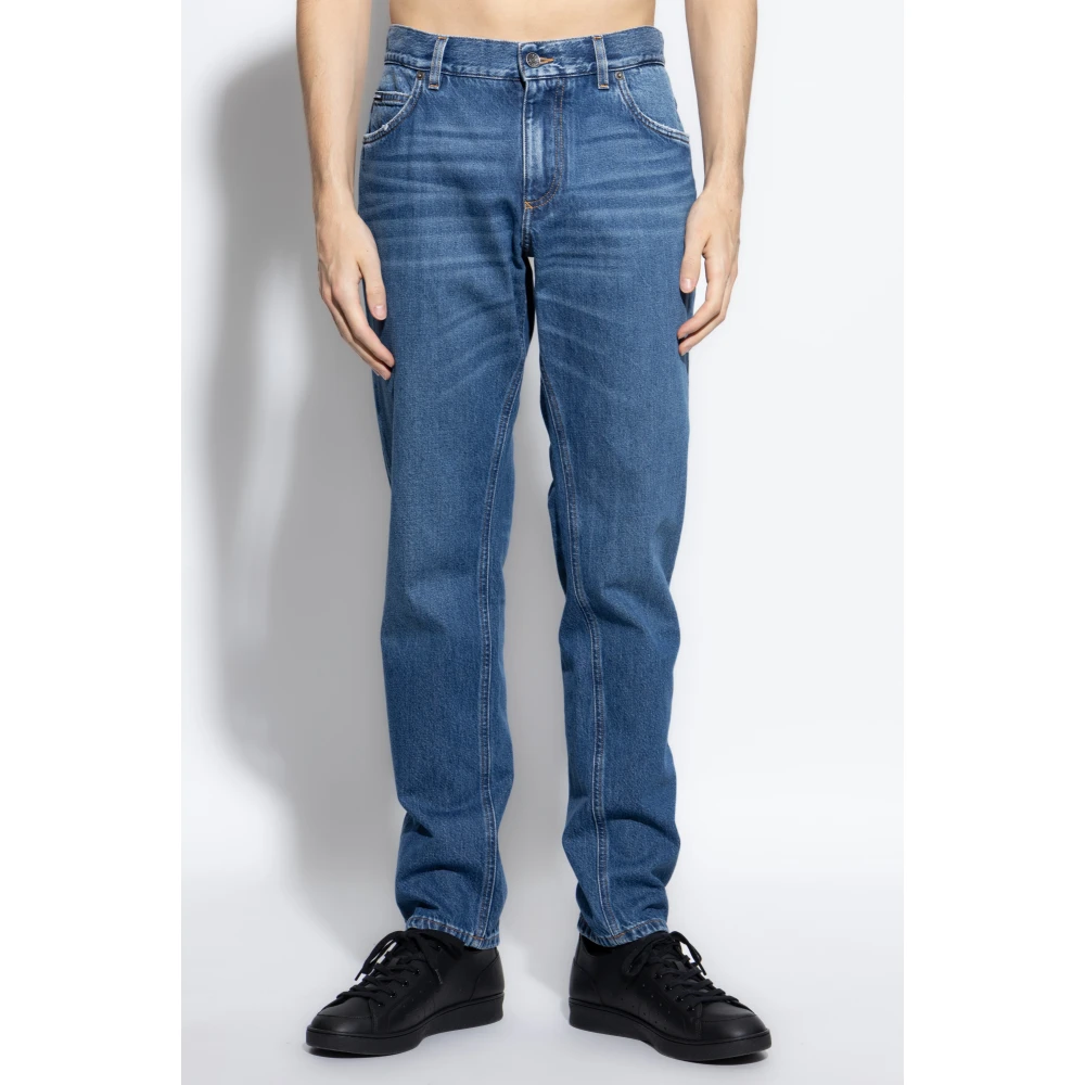 Dolce & Gabbana Jeans met vintage-effect Blue Heren