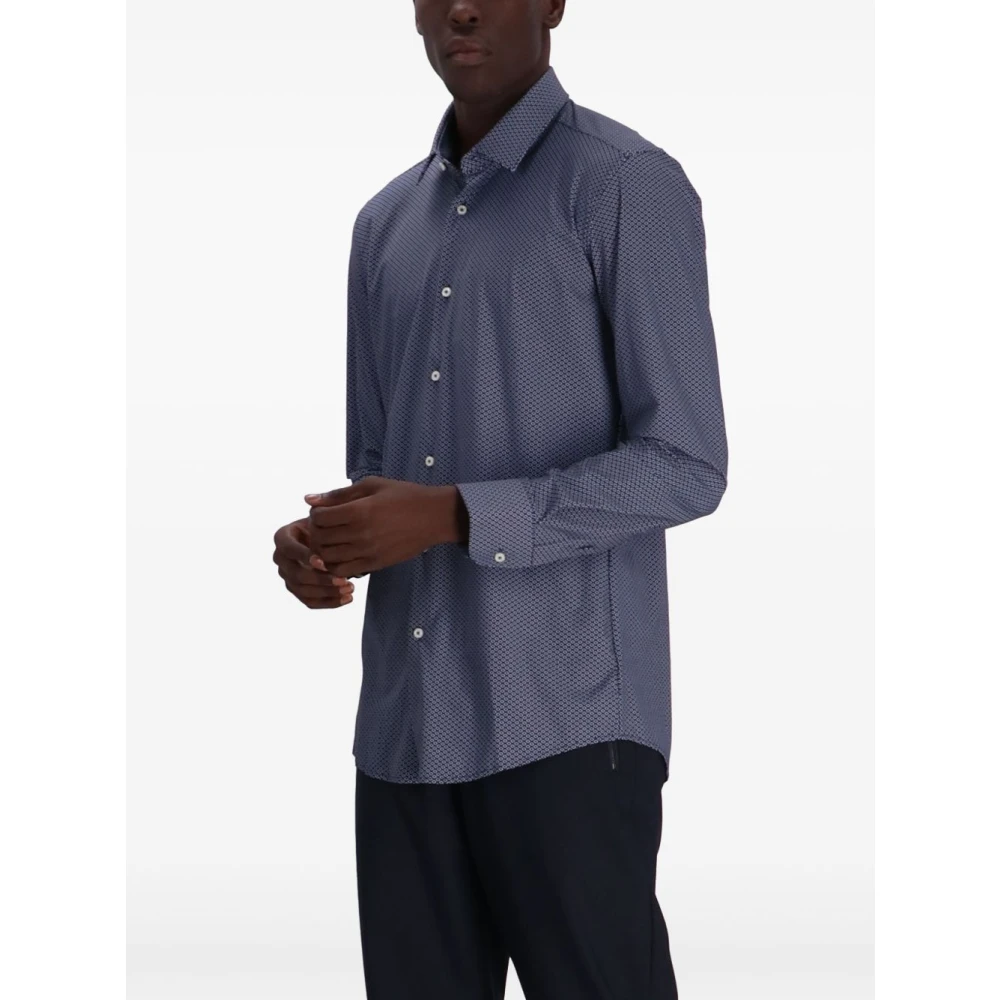 Hugo Boss Blauwe Casual Overhemden Blue Heren
