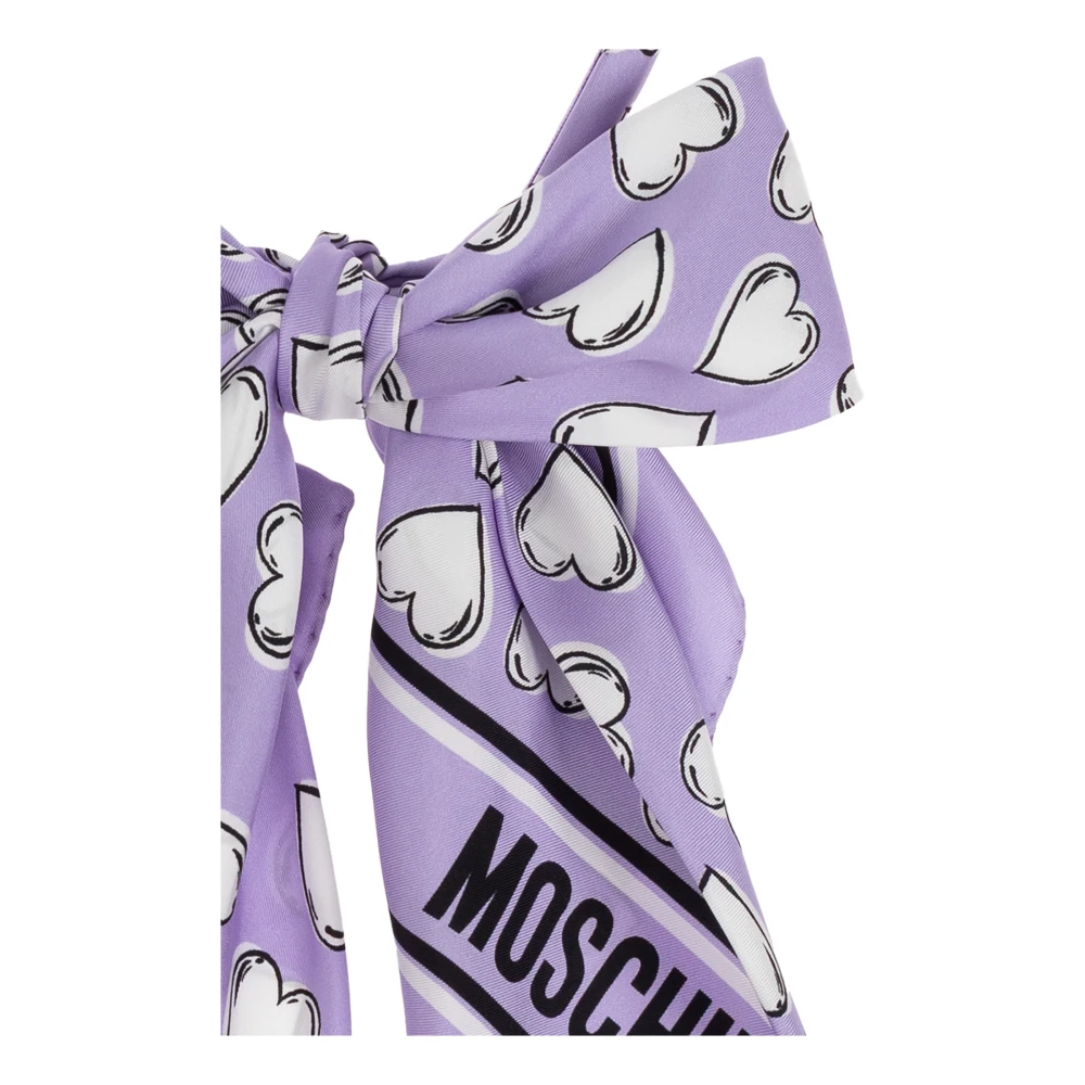 Moschino Zijden Haarband Purple Dames