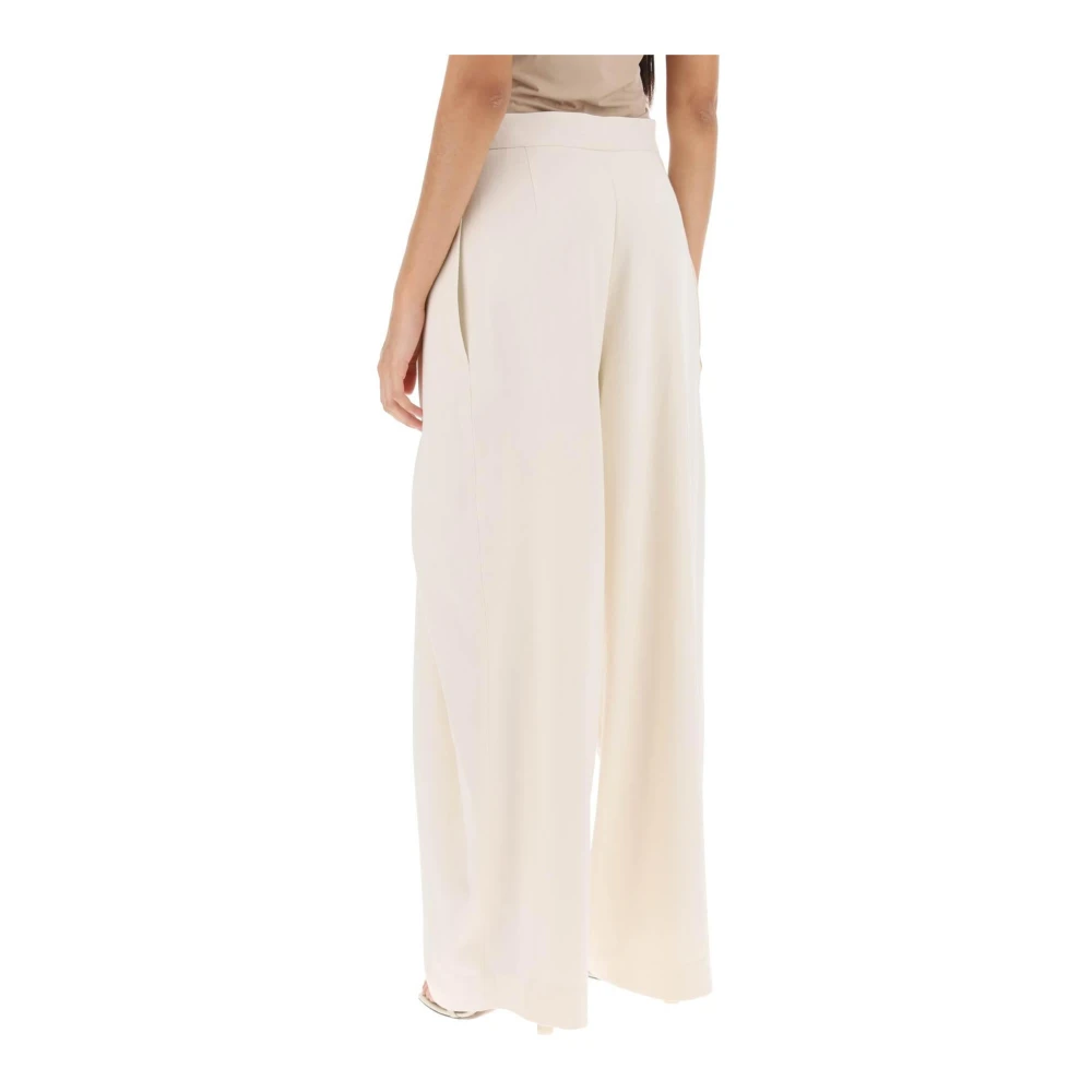 Ami Paris Wijde broek met zwevende panelen White Dames