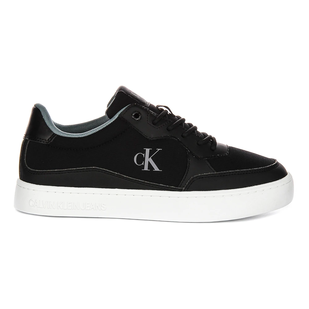 Calvin Klein Jeans Men's Black Sneakers, 8 Uk, Classic Cupsole Trainers In