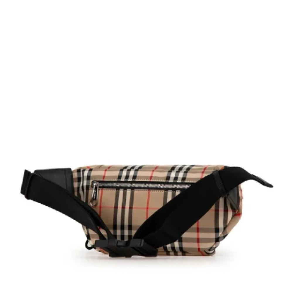 Burberry Vintage Pre-owned Canvas crossbody-bags Beige Dames