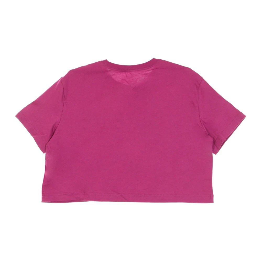 Nike Cactusbloem Crop Icon Tee Red Dames