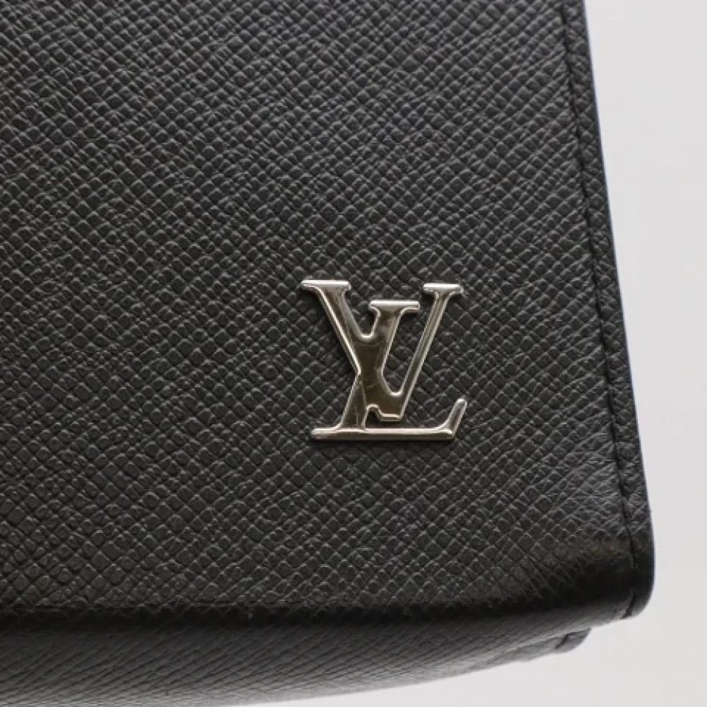 Louis Vuitton Vintage Pre-owned Leather clutches Black Heren