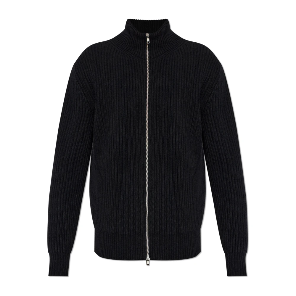 Mm6 Maison Margiela Black Wool Cardigan - Male - Cardigans - S - Knitwear